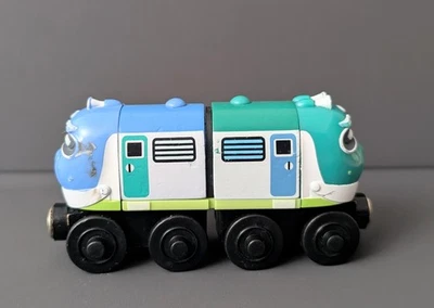 Chuggington Wooden Railway Hoot & Toot Magnetic Engine Train Car Tomy  - Image 1 of 4