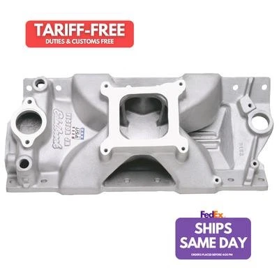 Edelbrock EDE2975 Single Plane Aluminum Intake Manifold fits Small Block Chevy  - Image 1 of 4