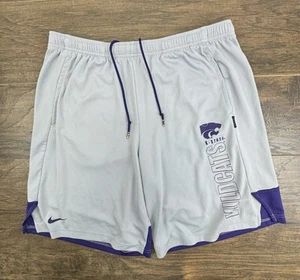 Kansas State Wildcats Shorts Mens XL Gray NCAA Basketball #02 Team Issued - Picture 1 of 11
