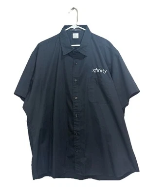 Xfinity Employee Black Button Up Short Sleeve Shirt 2XL Cintas Design Collective - Image 1 of 4