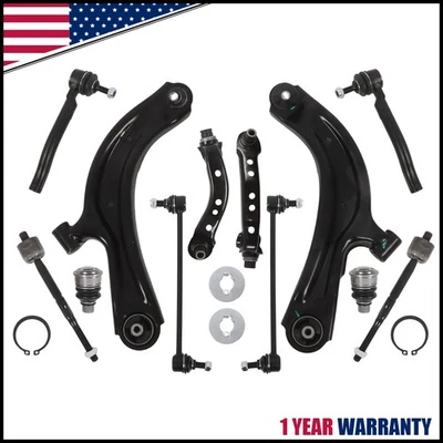 适用于日产 Sentra NV200 10 件前下控制臂领带杆摇杆 — 第 1/4 张图片