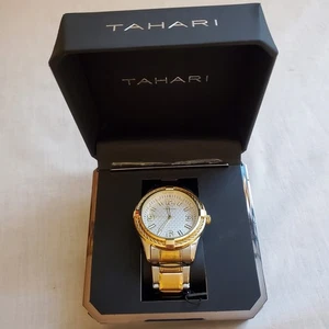 Orologio Uomo Tahari - Cinturino Tono Argento e Oro - Scatola Originale - Nuovo - Foto 1 di 6