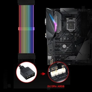 Le PC d'alimentation câble le GPU câble l'extension de GPU le câble RVB - Afbeelding 1 van 15