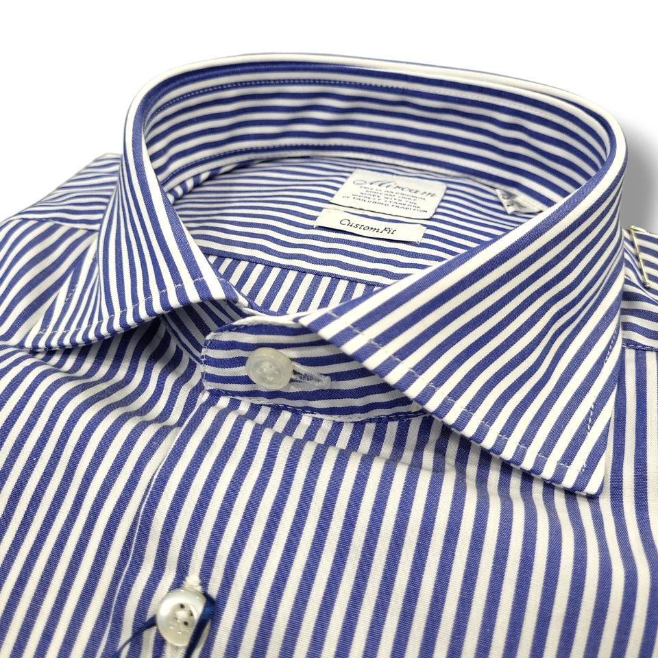Camicia UOMO regular in cotone rigata "MIRCAM" Azzurra 39 40 41 42 44 - Immagine 1 di 1