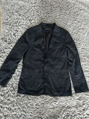Blazer John Varvatos Hombre Talla 40 Negro 2 Botones Traje Chaqueta Foto 1 de 4