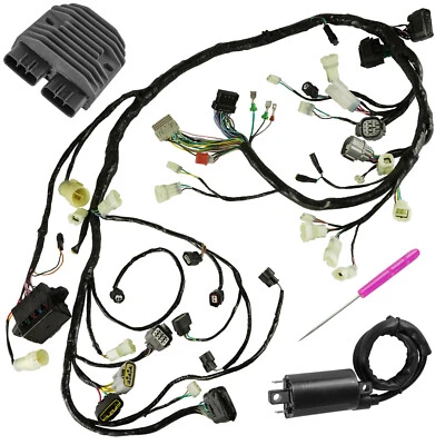 Wiring Harness & Ignition Coil w/ Rectifier For Honda Rincon 680 TRX680FA 08-14 - Image 1 of 4