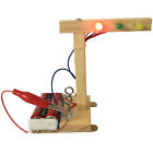 Kids Science Experiment DIY Toys Mini Wooden Traffic Light Gizmo Toys Set F~