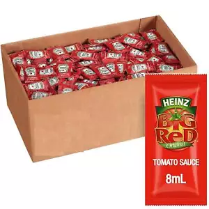 NEW Heinz Big Red Tomato Sauce Individual Portions Sachet 8mL 300 Carton Bulk - Picture 1 of 2