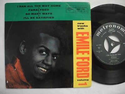 EMILE FORD Dance All The Way Home / Paralysed + 2 EP 45 7" 1960 Denmark VG+/EX- - Image 1 of 2