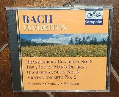 Bach Favorites (CD, Jan-1997, Seraphim) Menuhin/Gavrilov/Marriner! - Image 1 of 2