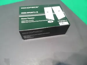 Monoprice HDMI over Cat 5/Cat 6 Wall Plate Extender Kit HDMI-WP(EXT)-1 New - Picture 1 of 5