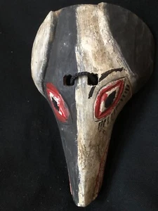Feine alte guatemaltekische Hundemaske aus Holz - Bild 1 von 6