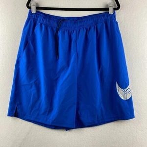Nike Shorts Herren XL Blau Dri Fit Aktiv Laufen Kordelzug Elastischer Bund Taschen - Bild 1 von 11