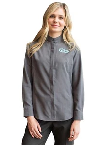 Edwards Garments 5392 Ladies Batiste Banded Collar Shirt - Picture 1 of 6