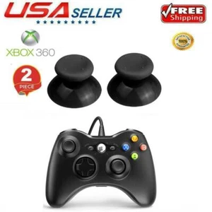 2x Xbox 360 Negro Cubierta de Pulgar Controlador Joystick Empuñadura Analógica Eje - Imagen 1 de 1