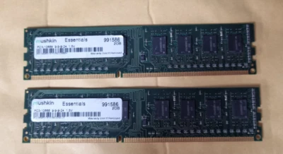 2 X 2GB PC3-10666 Mushkin  Memory DDR3 - Image 1 of 3