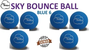 Balones de mano Sky Bounce azul goma trinquete bola buscar perro juguete 6 unidades (Taiwán) - Imagen 1 de 1