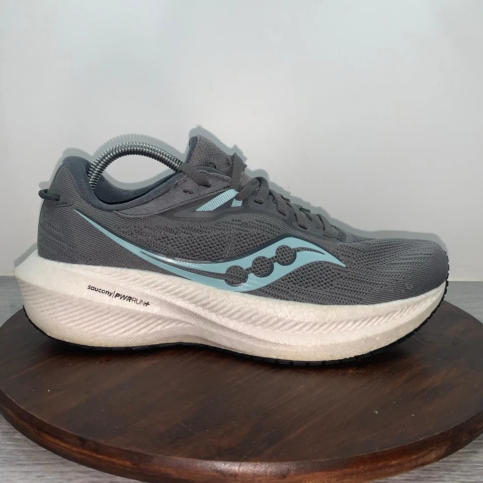 Saucony Triumph 21 Mujer 9 Zapatos Gris Correr Caminar Tenis S10881-11 Foto 1 de 4