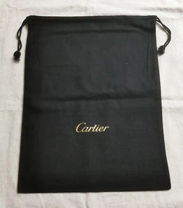 Cartier T3 dust bag black medium cm 30.00 x cm 39.00 newoldstock condition - Imagen 1 de 6