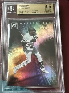 Luis Robert 2021 DONRUSS BASEBALL MYSTERIOUS SSP Etui Hit BGS Edelstein Pop 1 - Bild 1 von 2