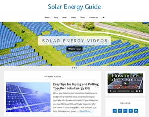 [NEW DESIGN] * SOLAR ENERGY * store blog website business for sale AUTO CONTENT - Picture 1 of 5