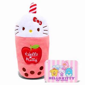 Peluche Hello Kitty and Friends Boba Tea rosa 10 pulgadas - Imagen 1 de 2