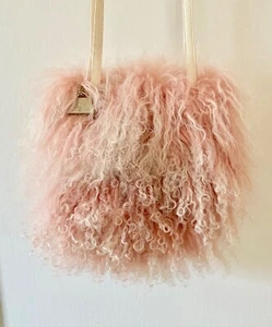New Crossbody Handbag, Pink Curly Lamb, Jeanne Lottie, BNWOT - Picture 1 of 6