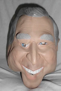 Vintage George W. Bush Latex Mask Full Head Cesar 1999 10" X 8" X 11" Adult EVC - Picture 1 of 12