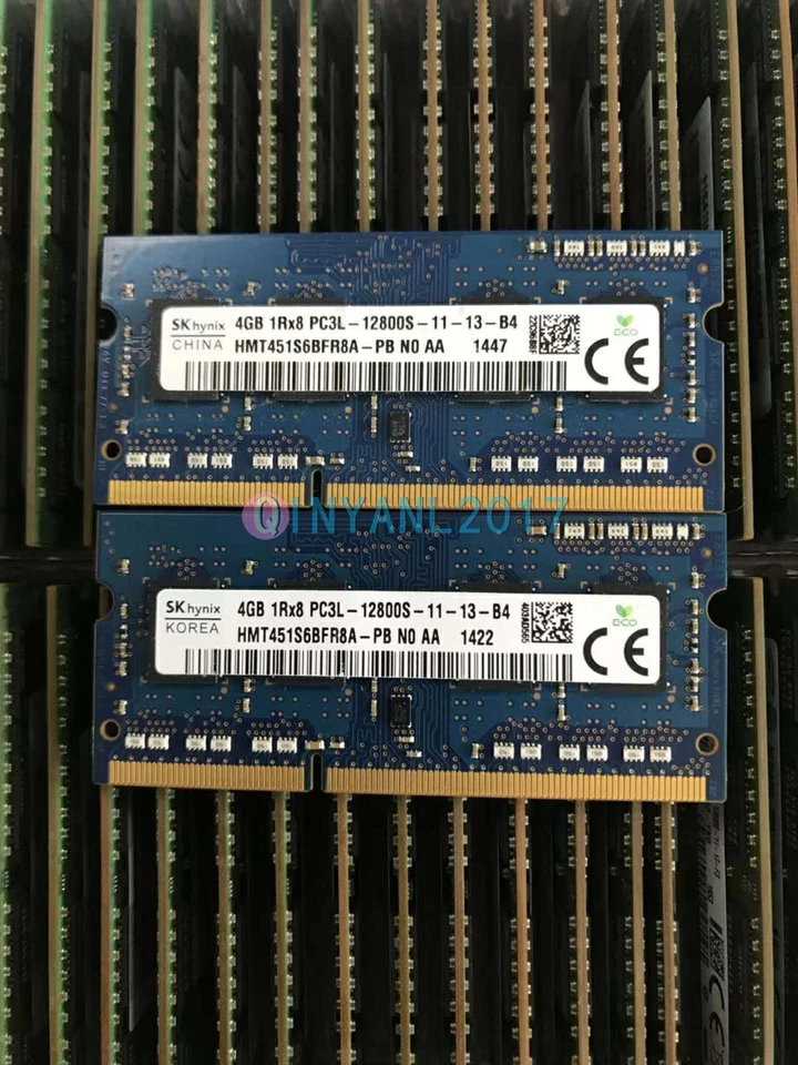 1PCS New SK hynix 4G 1Rx8 PC3L-12800S HMT451S6BFR8A-PB - Image 1 of 1