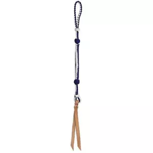WEAVER QUIRT WITH WRIST LOOP AND LEATHER POPPER - Picture 1 of 8