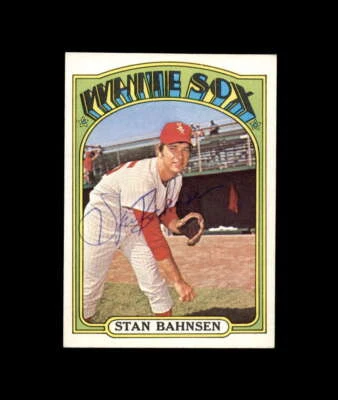 Stan Bahnsen Signed 1972 Topps High Number Chicago White Sox Autographed - Image 1 of 2