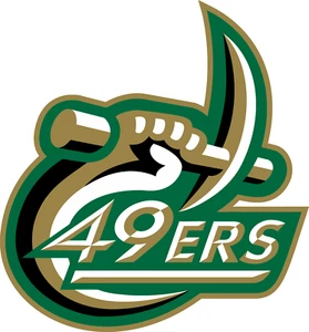 Charlotte 49ers NCAA College Team Logotipo 4" imán nevera imán - Imagen 1 de 1