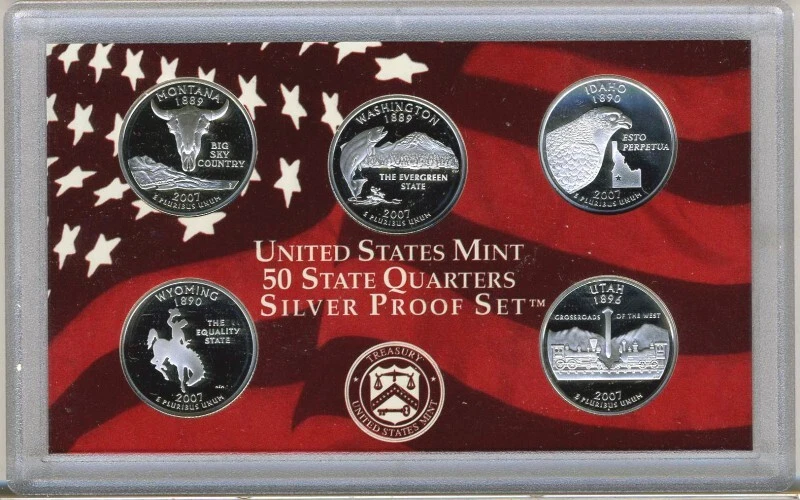 2007-S Silver State Quarter Quarter Proof Set with Box/COA - Image 1 of 1