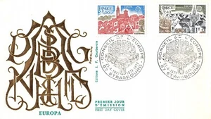 Envelope FDC FRANCE COUNCIL EUROPA 1977 STRASBOURG N1 - Picture 1 of 1
