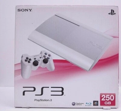 Sony Playstation 3 White CECH-4000B Console PS3 250GB Box Set - Image 1 of 2
