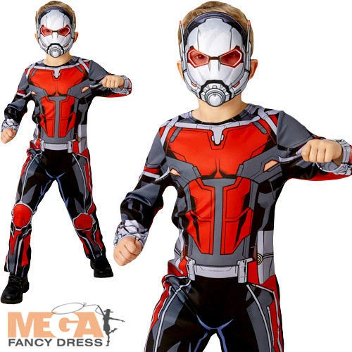Ant-Man Boys Fancy Dress Superhero Comic Book Day Week Kids Childrens Costume - Image 1 of 1
