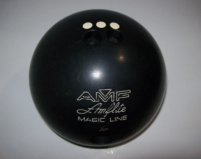 Bola de boliche vintage AMF Amflite Magic Line, 16 libras 1 oz - Imagem 1 de 4