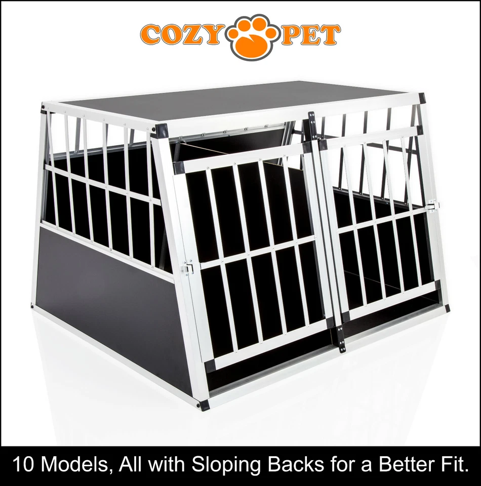 Aluminium Car Dog Cage Cozy Pet Travel Puppy Crate Pet Carrier Transport ACDC06 - Image 1 of 4