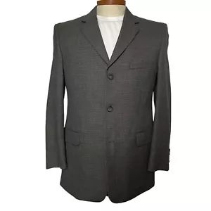 J. Ferrar Men Jacket Blazer Traditional 3 Button Single Breast Wool Grey 42R - Picture 1 of 10