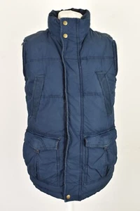 FAT FACE Blue Padded Gilet size S Mens Full Zip Outdoors Outerwear Menswear - Picture 1 of 6