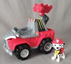 Paw Patrol Marshall Dino Rescue Rev Up And Go Fire Engine Vehicle Action Figure