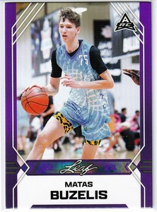 2022-23 Leaf Basketball PURPLE PARALLEL ARC - Matas Buzelis - #B-6  SSP
