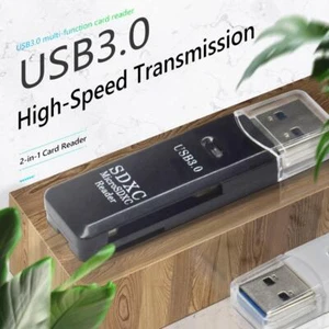 Lettore di schede USB 3.0, scheda di memoria ad alta velocità, 2 in 1 USB 3.0 Me - Bild 1 von 6