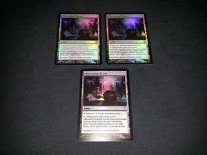 MTG 1x Innistrad uncommon land NM Russian FOIL Ghost Quarter ships w/ tracking - Picture 1 of 2