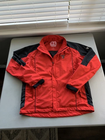 Texas Tech Red Raiders Under Armour Jacket Men’s Sz M Performance Golf Wear Cover