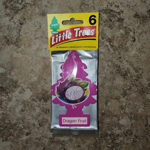 LITTLE TREES Car Air Freshener Hanging Paper Tree - DRAGON FRUIT- 6 Pack - Picture 1 of 2