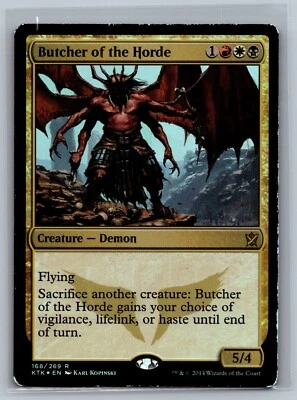 Magic The Gathering Khans of Tarkir Butcher of the Horde #168/269 Foil MTG TCG - Image 1 of 2