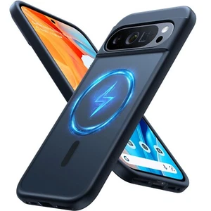 Custodia Torras per Google Pixel 9 e 9 Pro nero traslucido sottile protettiva - Foto 1 di 1