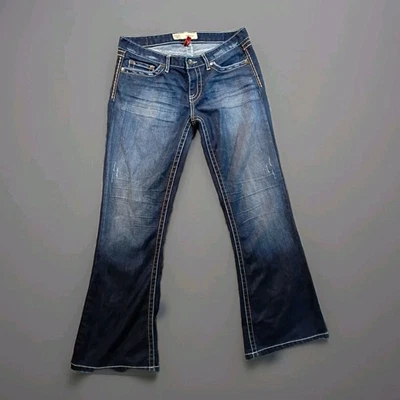 Pantalones de mezclilla para mujer BKE azul Sabrina talla 30×29 1/2 lavado oscuro Foto 1 de 4