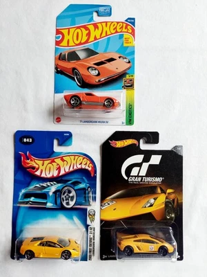 Hot Wheels LAMBORGHINI MURCIELAGO, Gallardo LP 570-4 Superleggera, Miura SV Foto 1 de 2